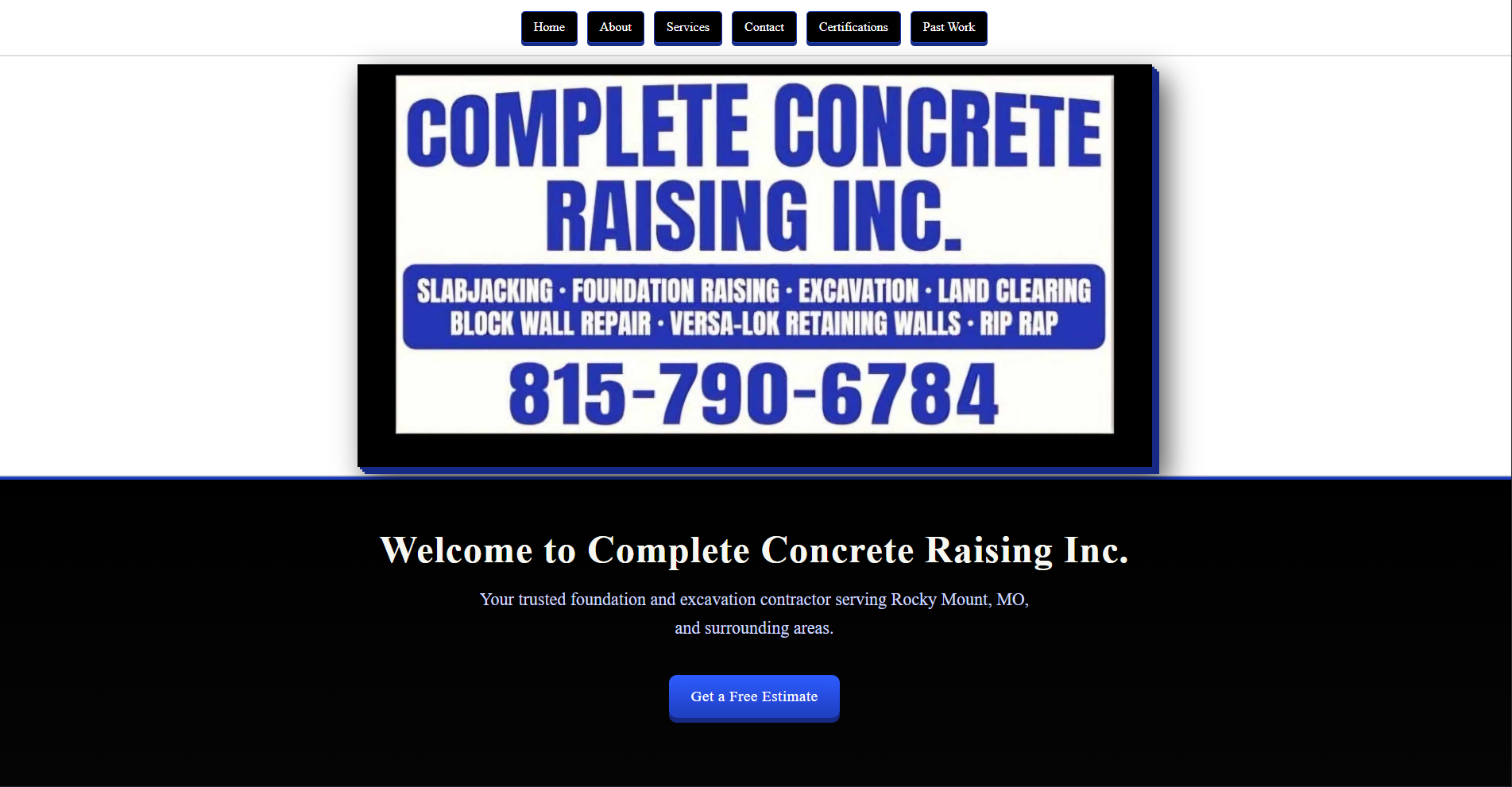 Concrete Company Website